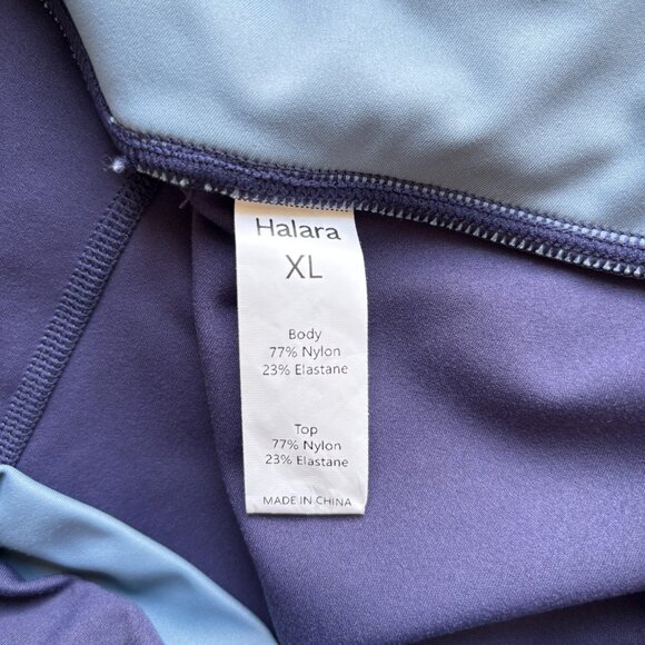 Halara Women's Size XL Active Shorts Crossover Style 3" Blue Walking Running - Picture 6 of 7